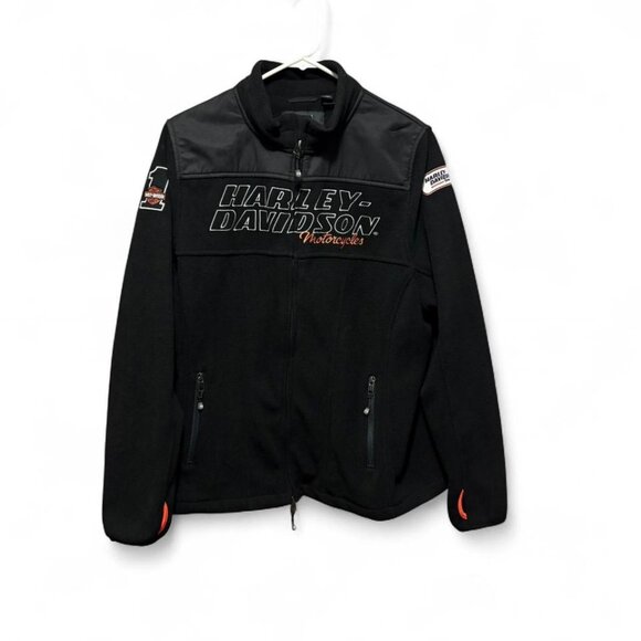 Harley-Davidson Black Women's H-D Racing Fleece Jacket Size 1W (18) - Picture 1 of 8